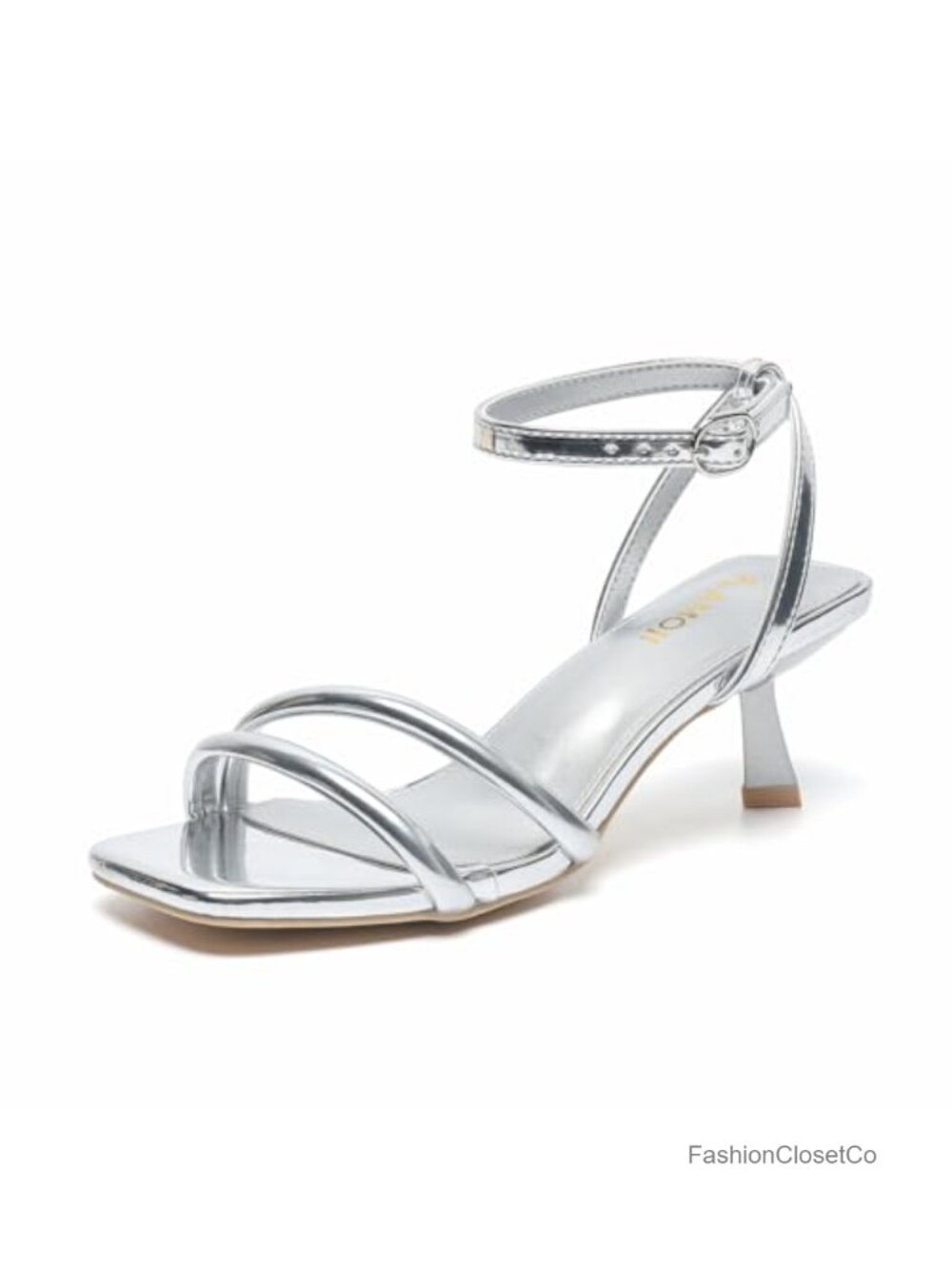 2.5 Inch Kitten Heels Two Strap Party Wedding Shoes